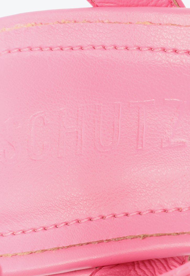Sandália Plataforma Rosa Schutz Aretha Lace Up
