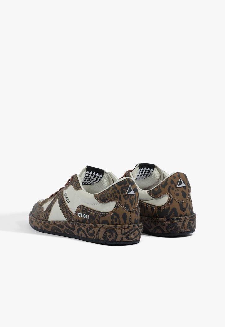 tênis ST Bold Couro camurÃ§a Animal Print