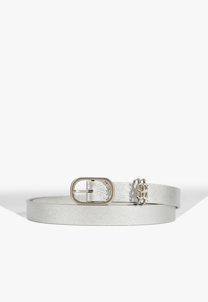 The SS Belt Couro Prata | ZZ MALL