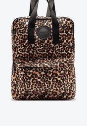 Mochila Animal Print Anacapri Grande Estruturada Quadrada