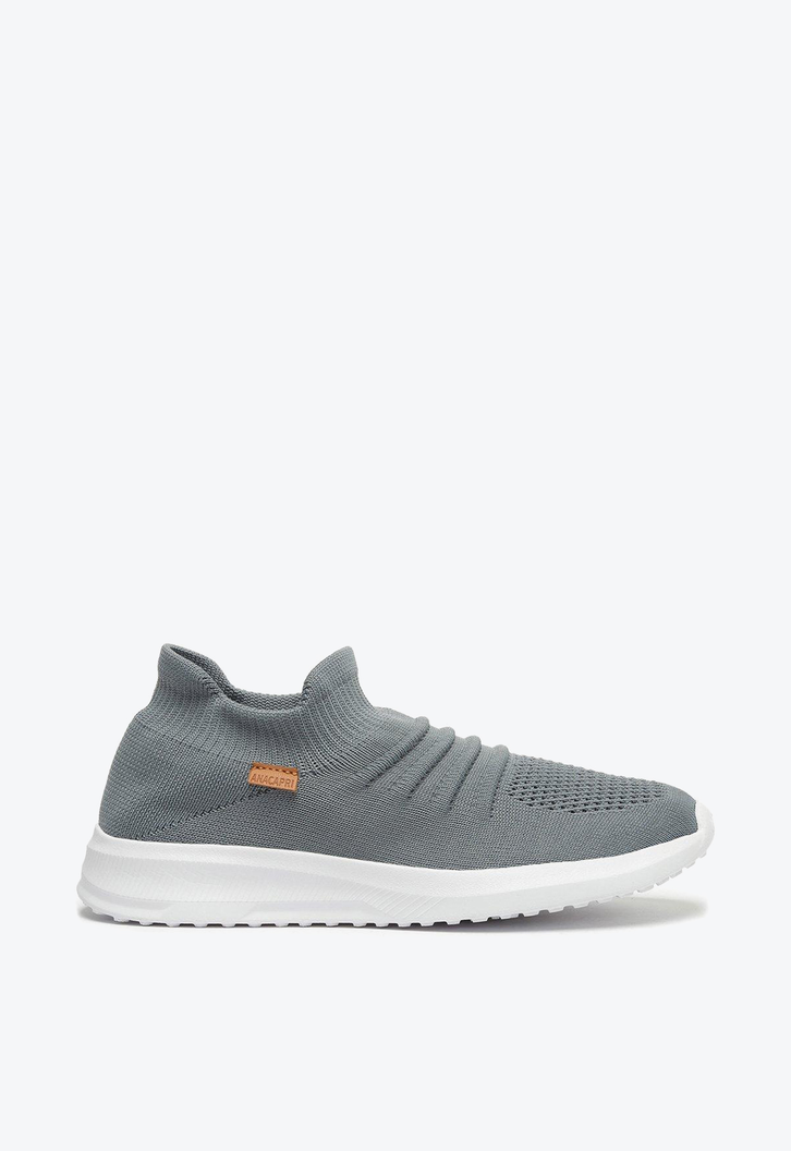 Tênis Slip On Azul Anacapri Knit Franzido