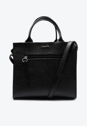 Bolsa Tote Preta Anacapri Zíper Média