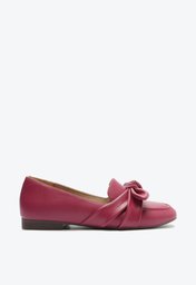 Mocassim Rosa Anacapri Duas Tiras Laço