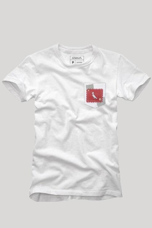 Camiseta reserva com bolso clearance