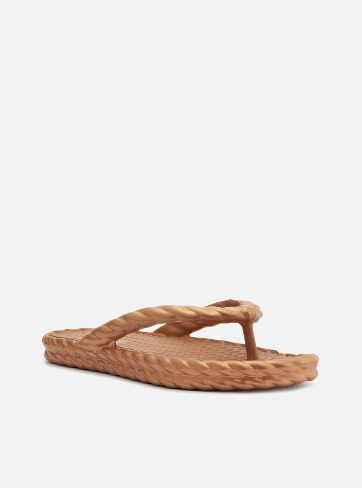 Chinelo de Dedo Dourado Marrocos Brizza