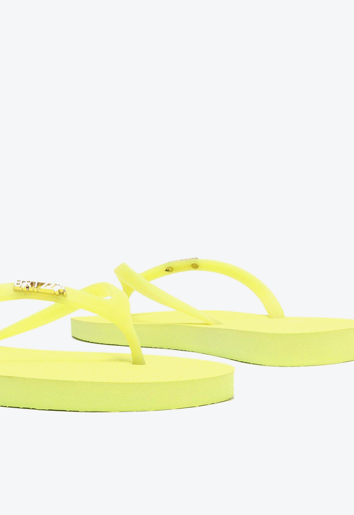 Chinelo De Dedo Amarelo Brizza Tiras Jelly