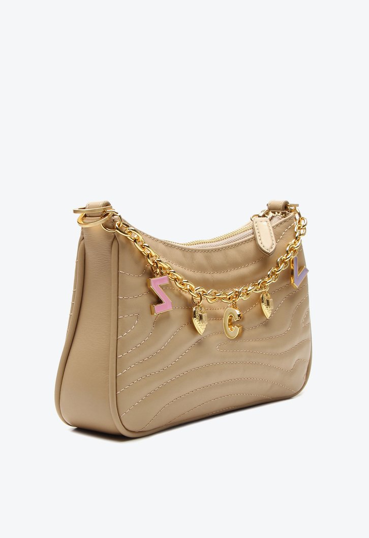 Bolsa Tiracolo Bege Vicenza Sophia Pequena