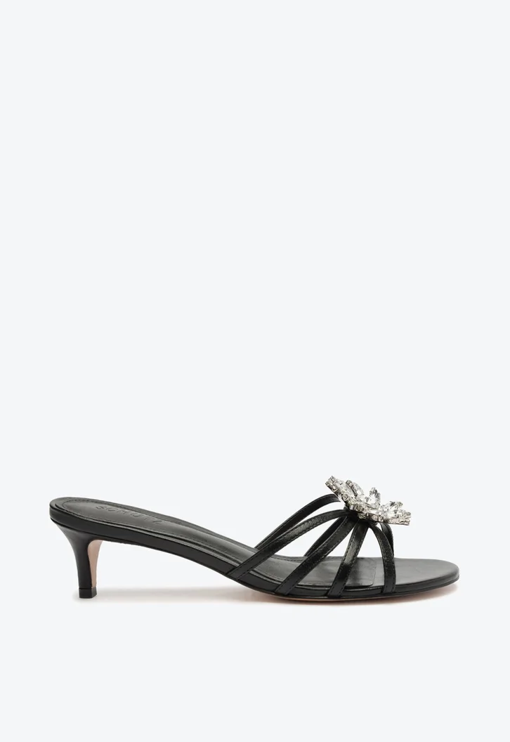Sandália Preta Schutz Cosmic Mid Couro | ZZ MALL