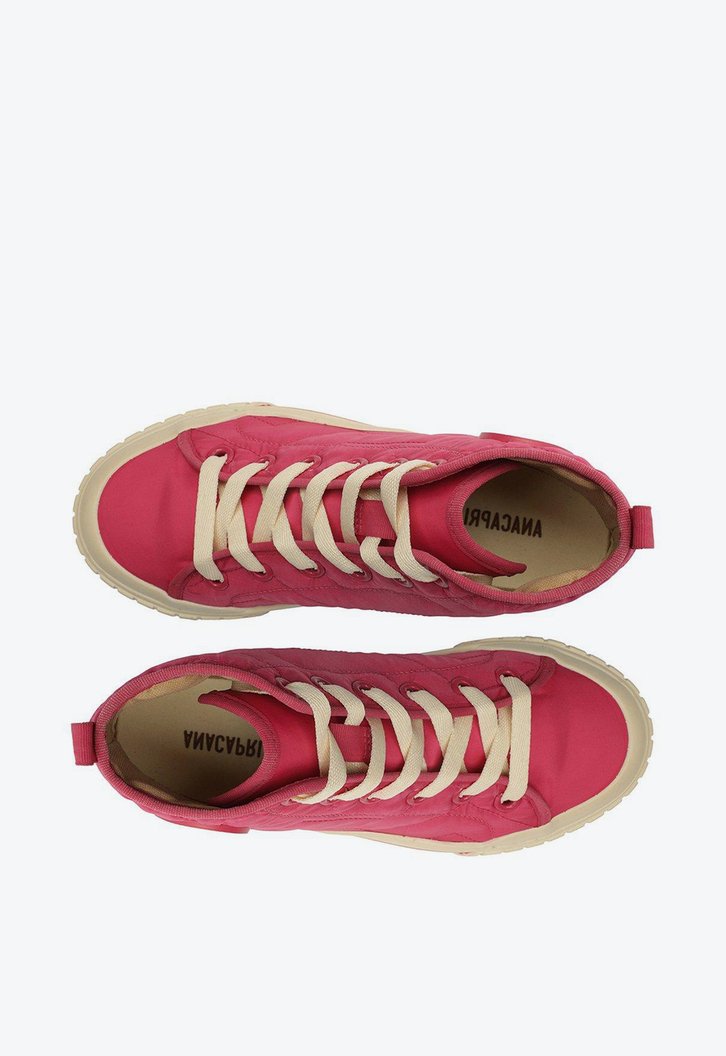 Tênis Cano Alto Rosa Alê Nylon