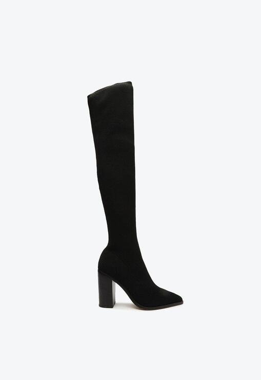 Bota over the sales knee couro schutz