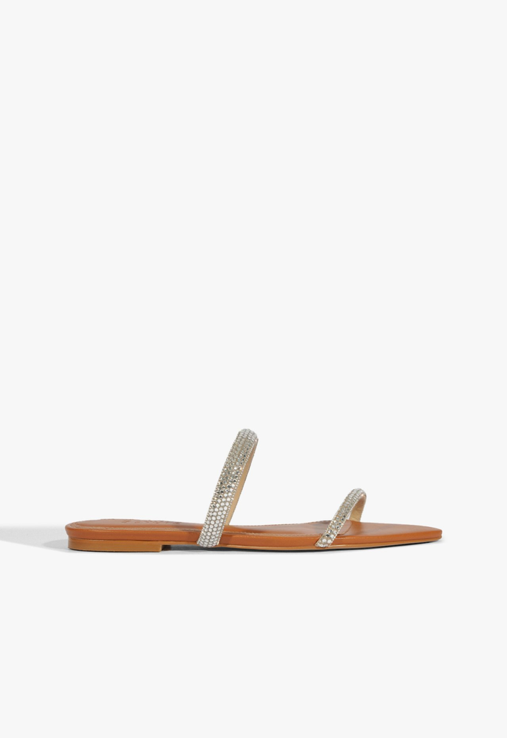 Rasteira Couro Marrom