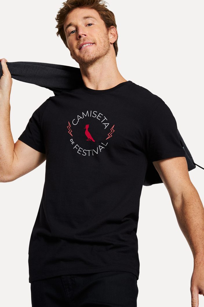 CAMISETA PRETA RESERVA DE FESTIVAL