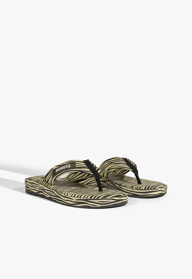Chinelo Zoe Estampa Zebra