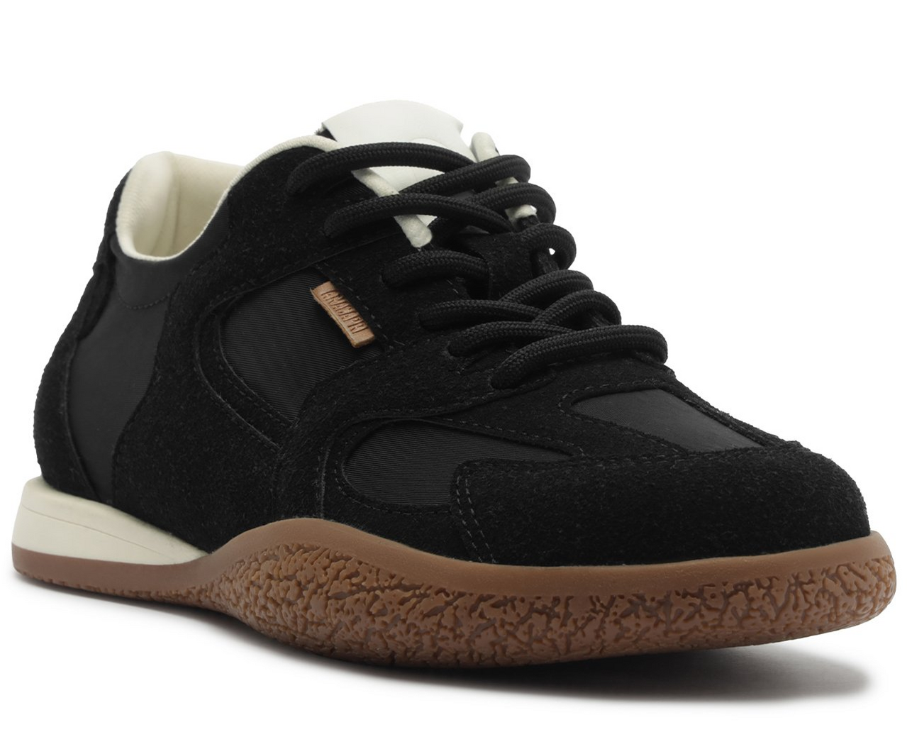 Tênis Recortes com Cadarço Duplo Preto | ZZ MALL