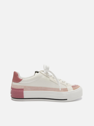 Tênis Flatform Branco Rosa Arezzo Amarração