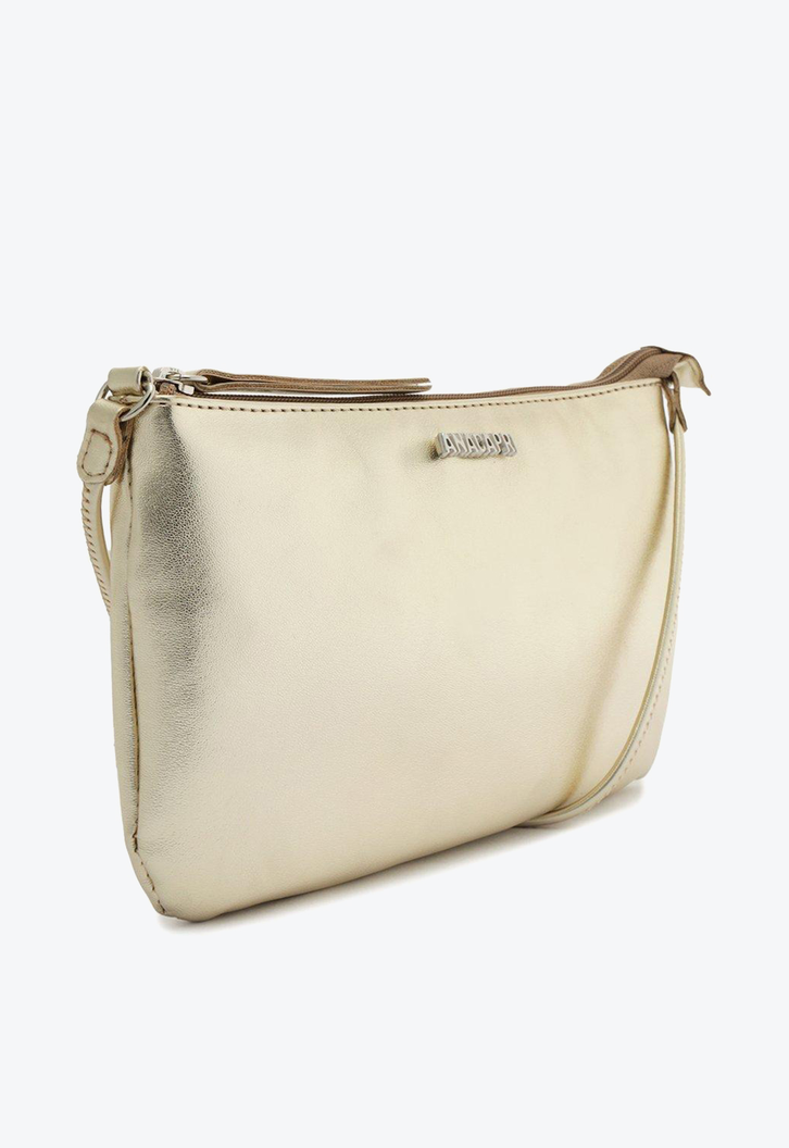 Bolsa Crossbody Básica Dourada Anacapri Pequena