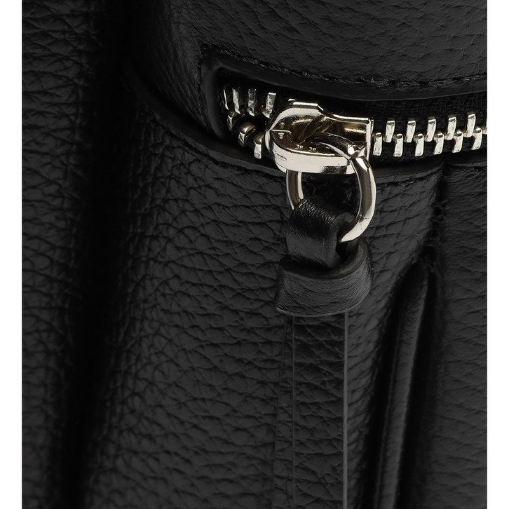 MOCHILA PRETA AREZZO COURO MIELE GRANDE
