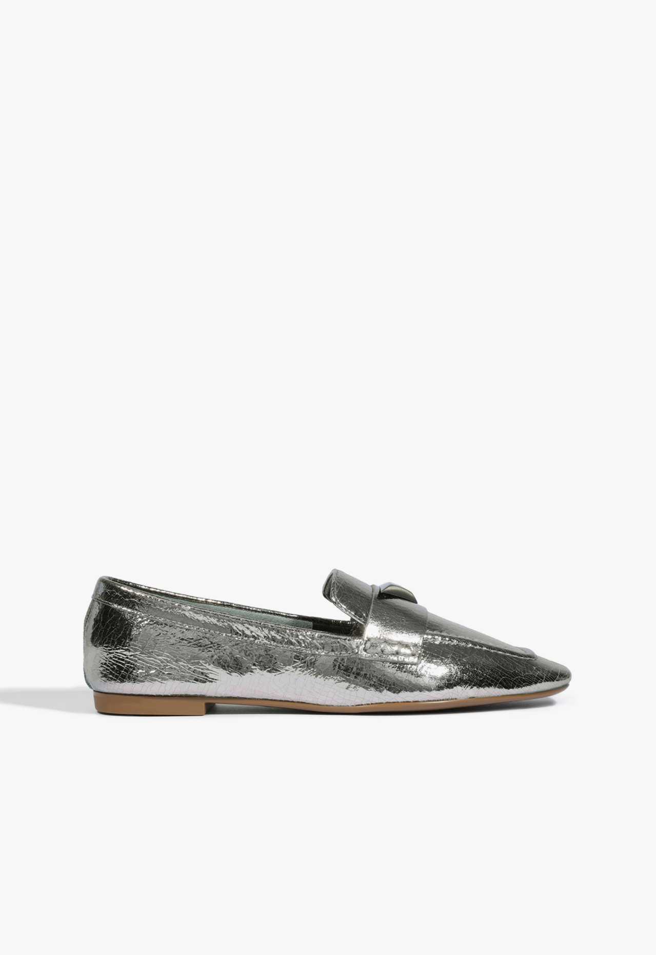 Mocassim Cinza Schutz Couro Grafite | ZZ MALL