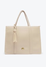 Bolsa Shopping Branca Anacapri Média Alça Corda Barbicacho