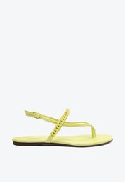 Sandália Rasteira Verde Anacapri Lemon Monocolor Corrente
