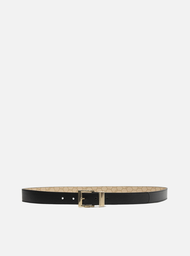 Cinto Preto Arezzo Couro Fivela Quadrada