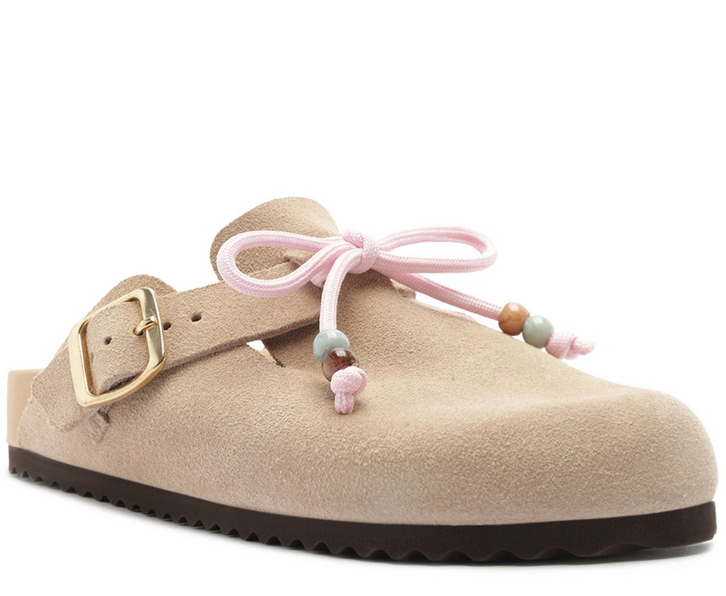 Mule Clog Acamurçada Couro Cinza | ZZ MALL