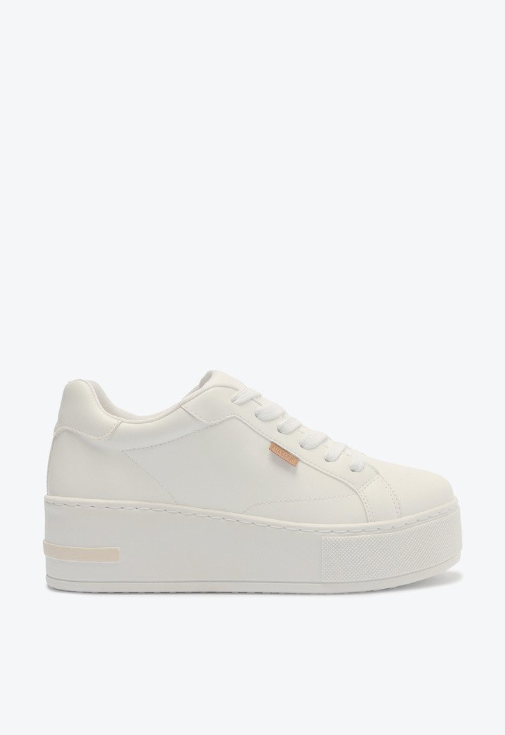 Tênis De Amarrar Plataforma Branco Anacapri