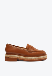 Mocassim Marrom Arezzo Couro Sola Multimaterial