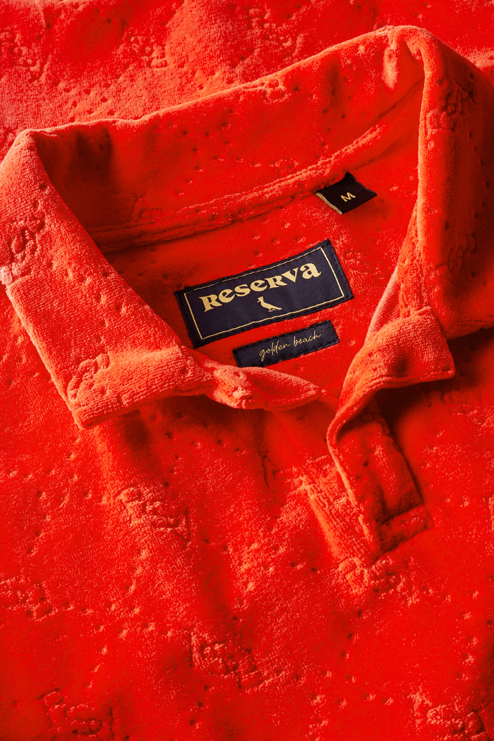 POLO VERMELHA RESERVA MC ATOALHADA JACQUARD | ZZ MALL