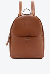 Mochila Marrom Anacapri Média Pespontos Gorgurão