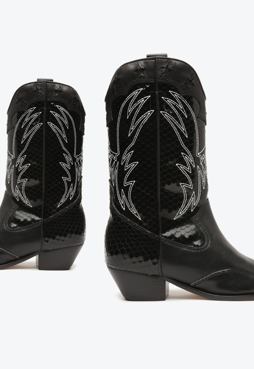 BOTA WESTERN SALTO BLOCO S-CICERA PRETA