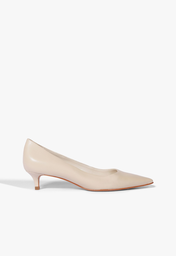 Scarpin Off-white Schutz Laura Mid Couro