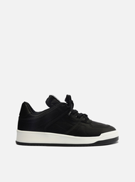 Tênis Preto Arezzo Cetim Bico Redondo Urban