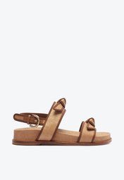 Grosgrain Raffia Sport Sandal 35 Espresso