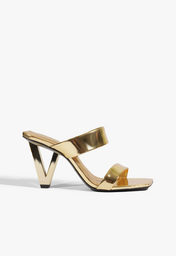 Sandália Mule Couro Preta | ZZ MALL