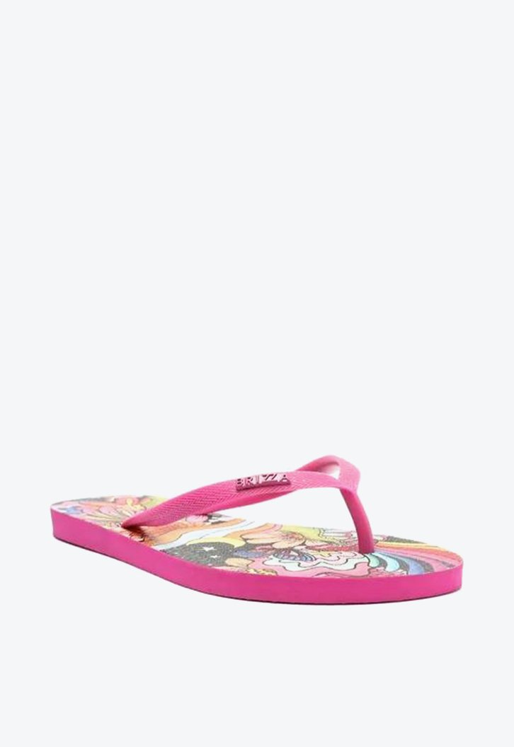 Chinelo De Dedo Roxo Brizza  Estampa Triya