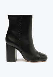 Bota Preta Schutz Cano Médio Couro