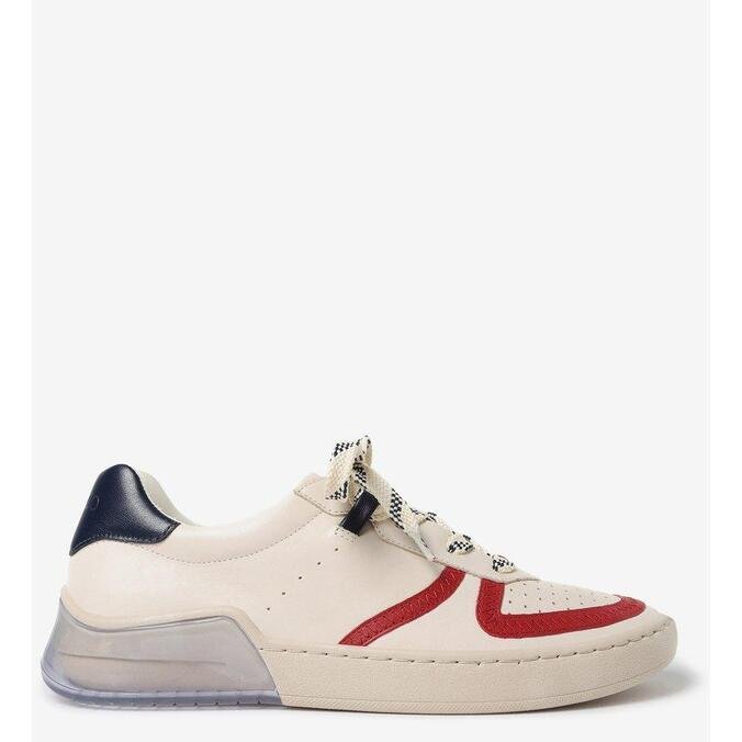 tenis branco de couro