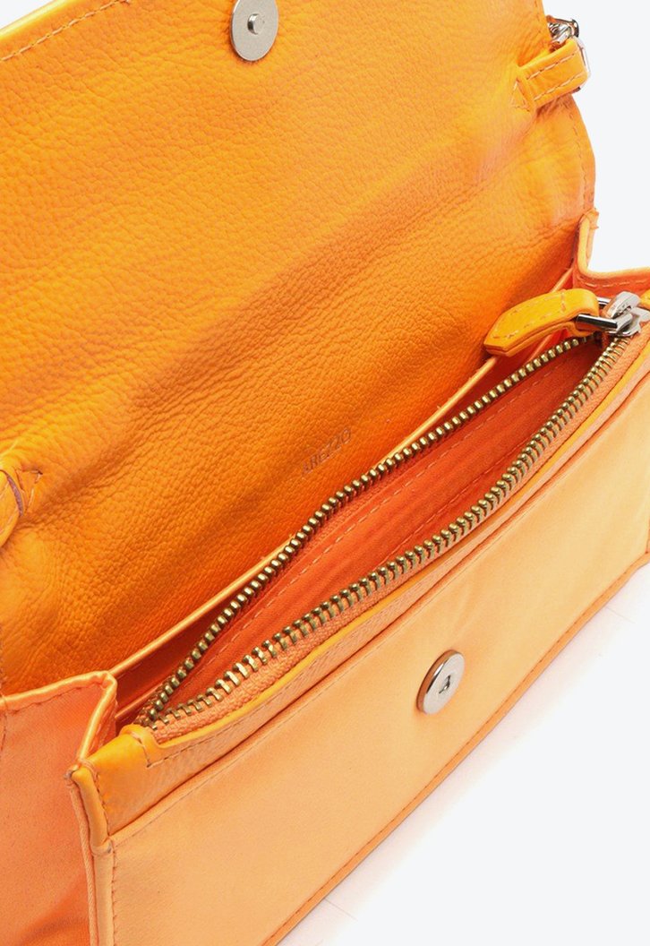 Bolsa Tiracolo Laranja Arezzo Cetim Pequena