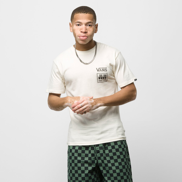 Camiseta Vans Ss X Juju Surf Club Antique White