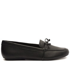 Mocassim Preto Anacapri Laço Delicado