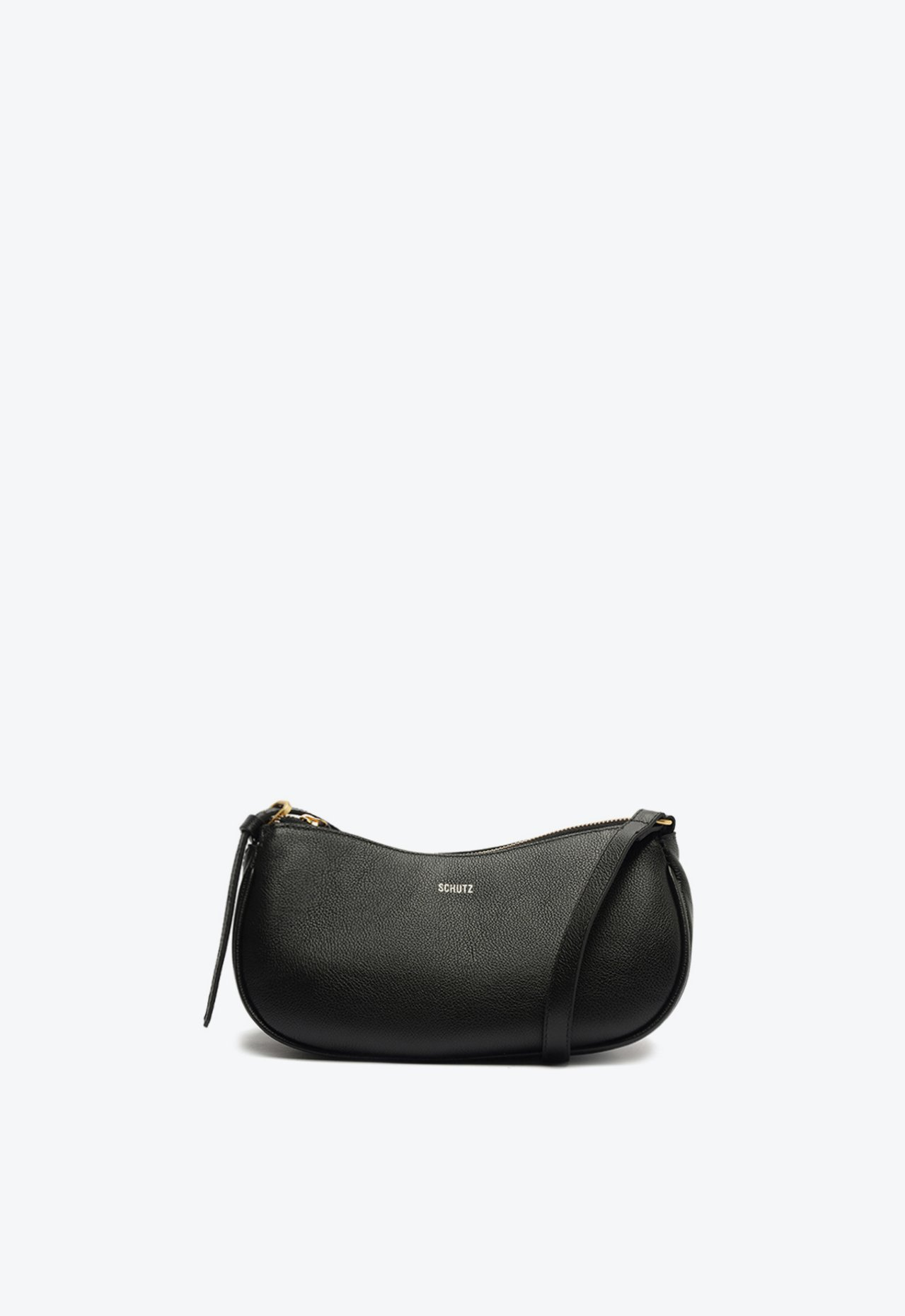 Bolsa Tiracolo Preta Schutz Baguette Sara Couro Bolsa Tiracolo Preta Schutz Baguette Sara Couro