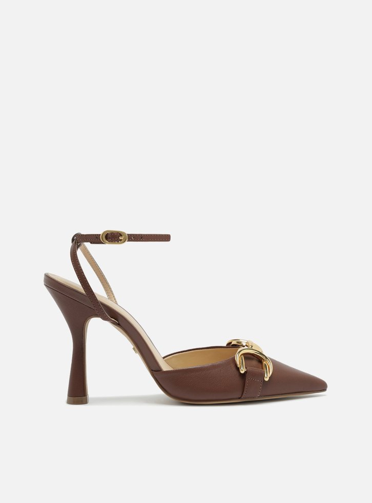 Scarpin Marrom Salto Alto