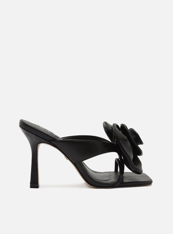 Sandalia arezzo preta salto fino cheap