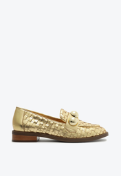 Mocassim dourado schutz hotsell