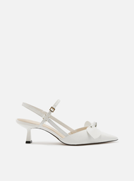 Scarpin Branco Arezzo Salto Fino