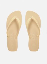 Chinelo de Dedo Bege Pedraria Brizza