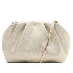 Bolsa Anacapri Dourada Brilhosa Pequena