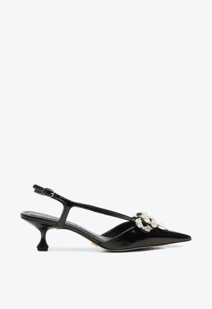 Slingback Servia Preto