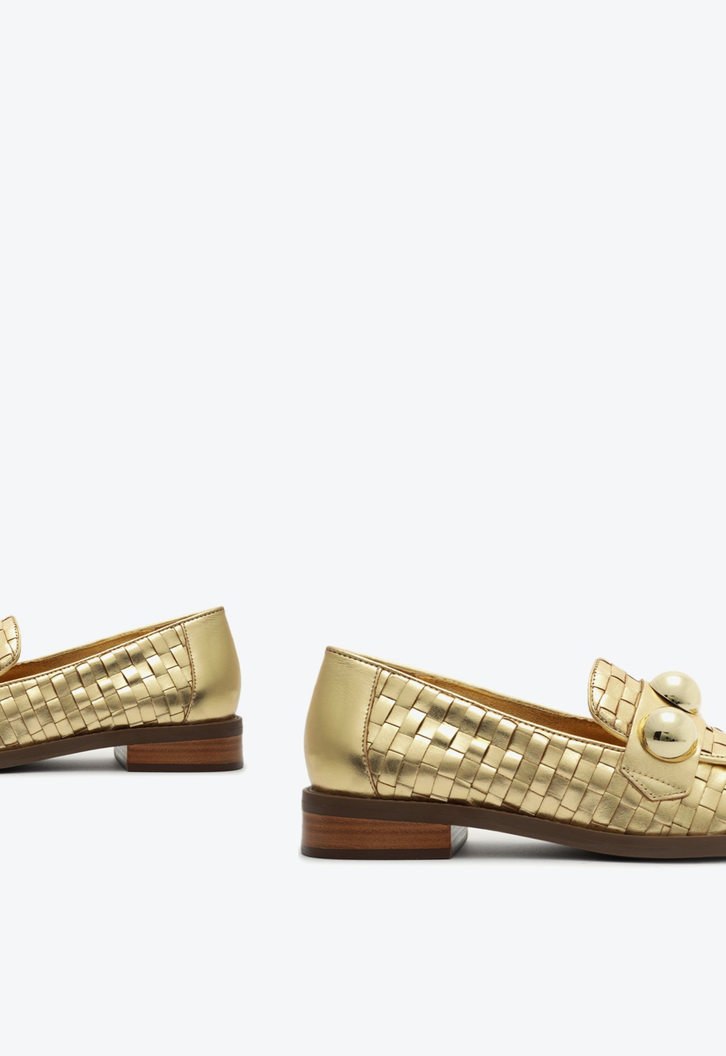 Mocassim Dione Dourado